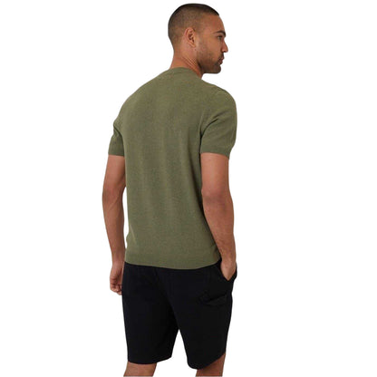 Sage - Back - Threadbare Mens Crew Neck Regular T-Shirt
