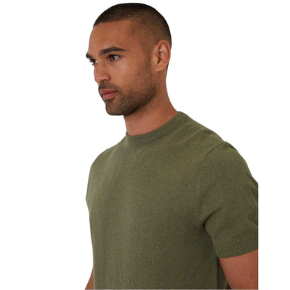 Sage - Side - Threadbare Mens Crew Neck Regular T-Shirt