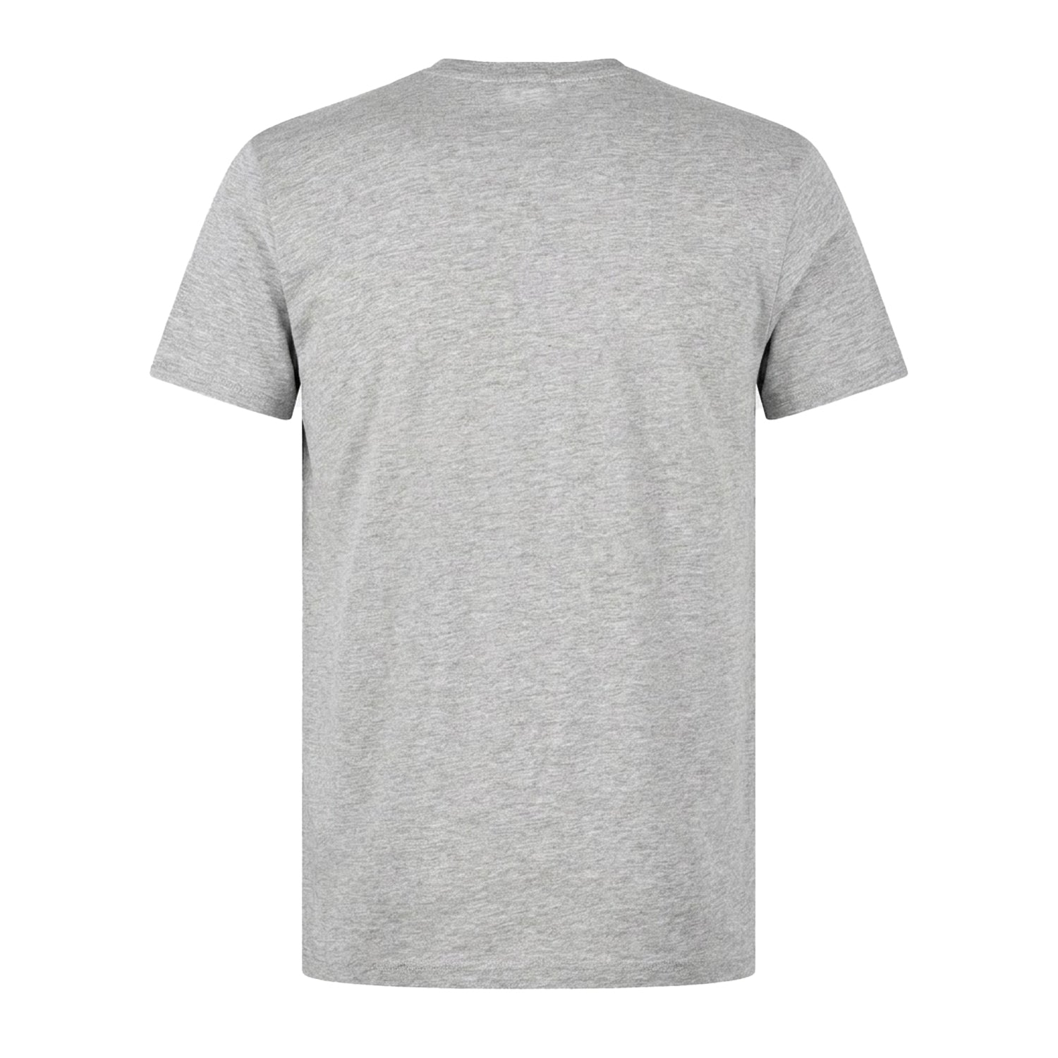 Silver Grey - Back - Lacoste Mens Pima Logo Lightweight V Neck T-Shirt