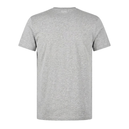 Silver Grey - Back - Lacoste Mens Pima Logo Lightweight V Neck T-Shirt