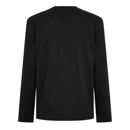 Black - Back - Off White Mens Graphic Crew Neck Long-Sleeved T-Shirt