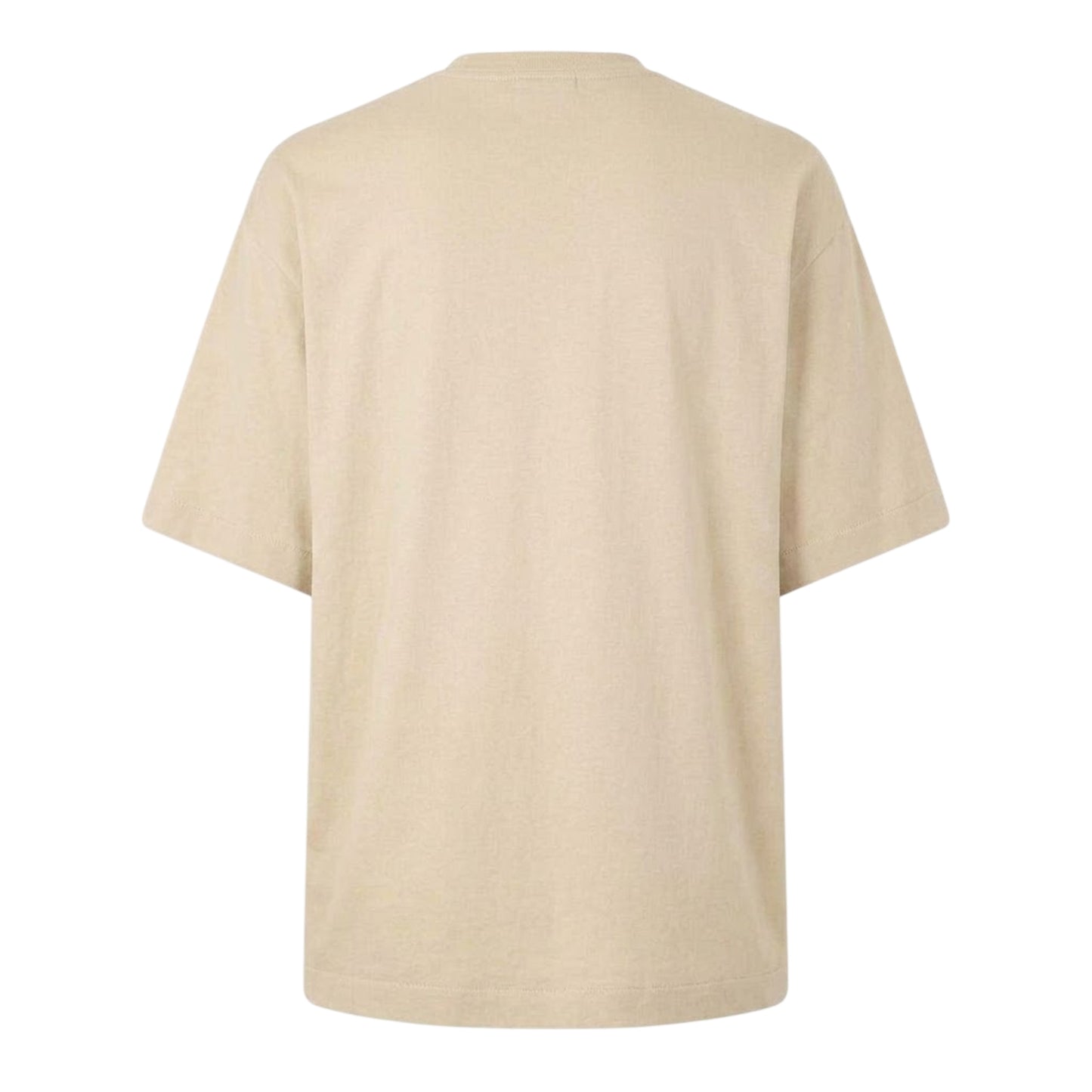 Brown-White - Back - Off White Mens Arrow Skate Lettering Crew Neck T-Shirt