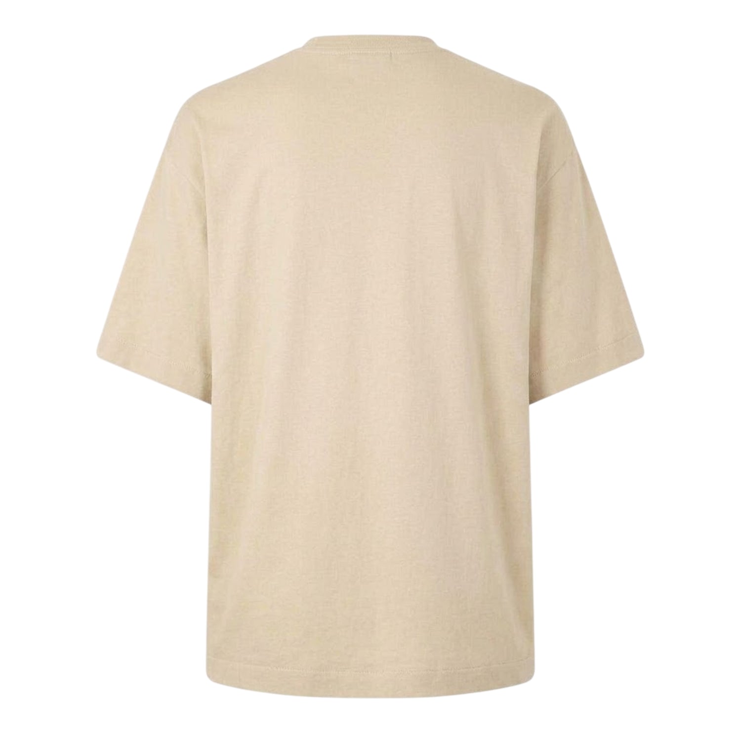 Brown-White - Back - Off White Mens Arrow Skate Lettering Crew Neck T-Shirt