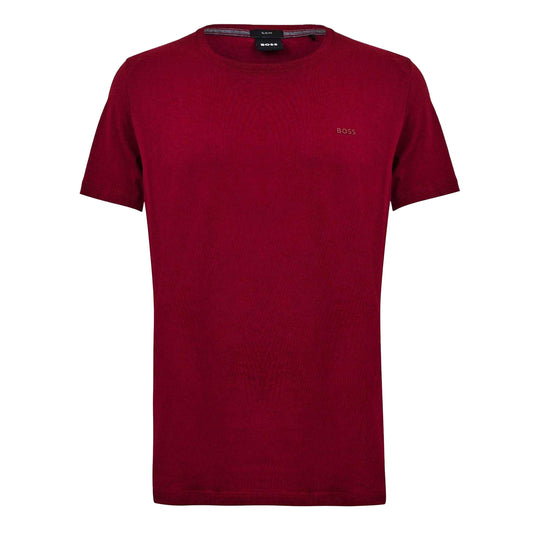 Dark Red - Front - Boss Mens Tessler 33 Regular T-Shirt