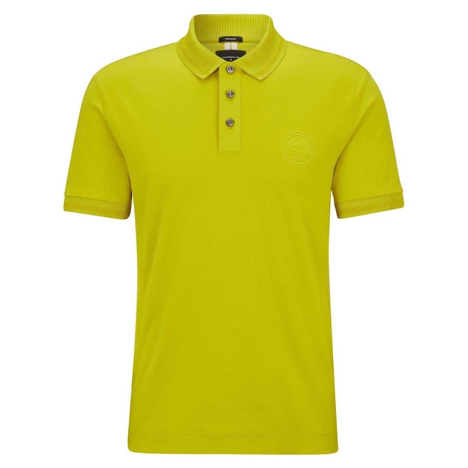 Green - Front - Boss Mens Regular Polo Shirt