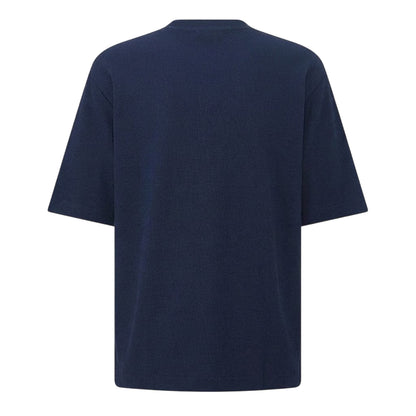 Dark Blue - Back - Boss Mens Waffle Crew Neck Regular T-Shirt