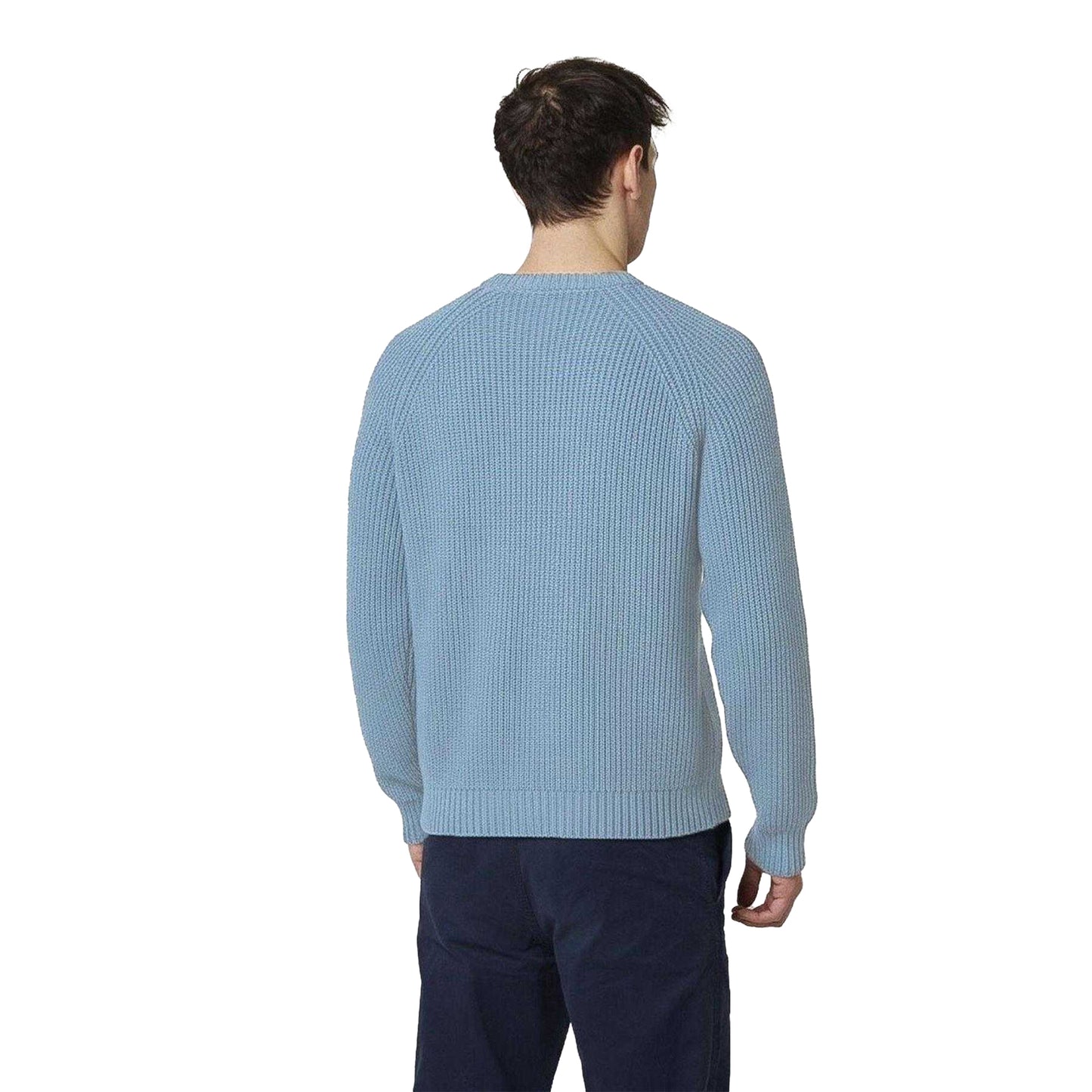 Ocean - Back - Peregrine Mens Harry Ribbed Raglan Jumper