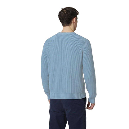 Ocean - Back - Peregrine Mens Harry Ribbed Raglan Jumper