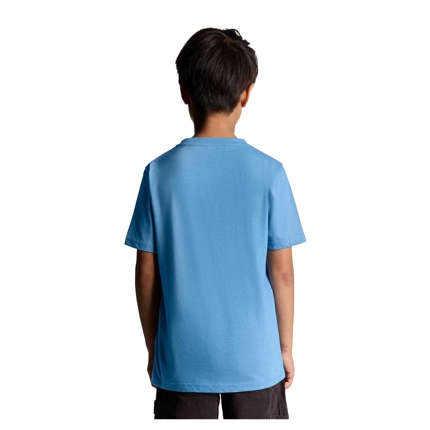 Parisian Blue - Back - Lyle & Scott Childrens-Kids Embroidered Logo Sports T-Shirt