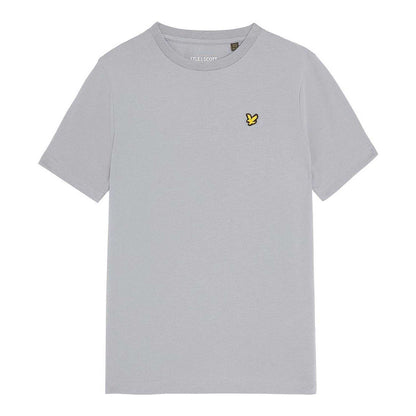 Grey - Front - Lyle & Scott Childrens-Kids Embroidered Logo Regular Sports T-Shirt