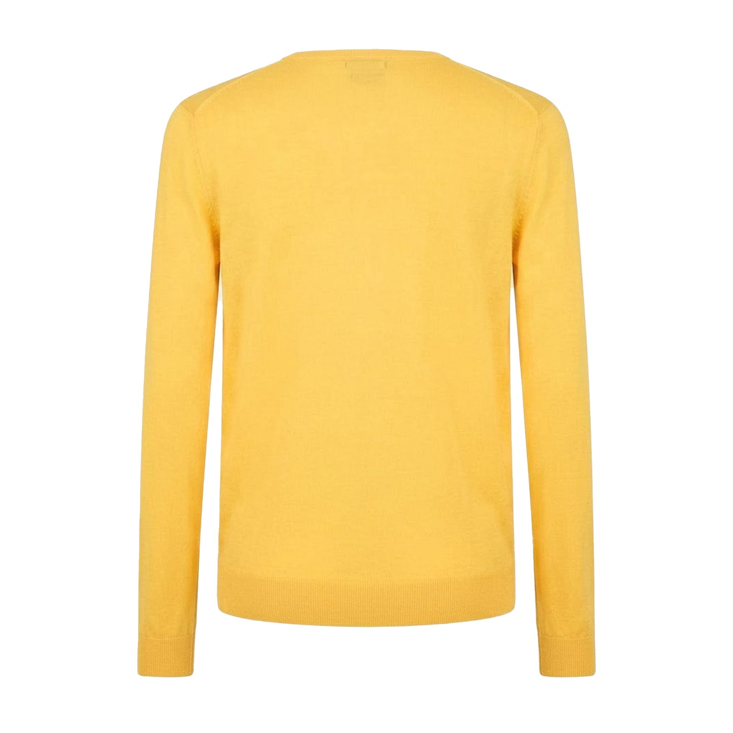 Yellow - Back - Boss Mens Crew Neck Regular Sweater Top