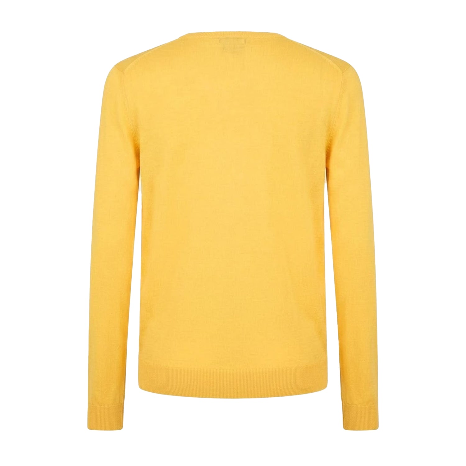 Yellow - Back - Boss Mens Crew Neck Regular Sweater Top
