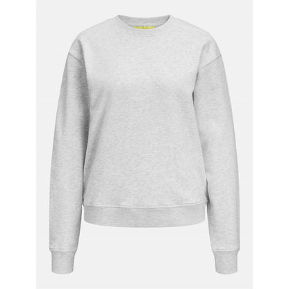 Light Grey Melange - Front - JJXX Womens-Ladies Madi Crew Neck Sweatshirt