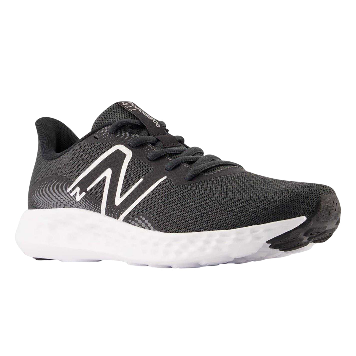 Black - Front - New Balance Womens-Ladies 411 Logo Trainers