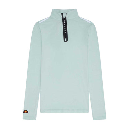 Light Green - Front - Ellesse Womens-Ladies Quarter Zip Fleece Top