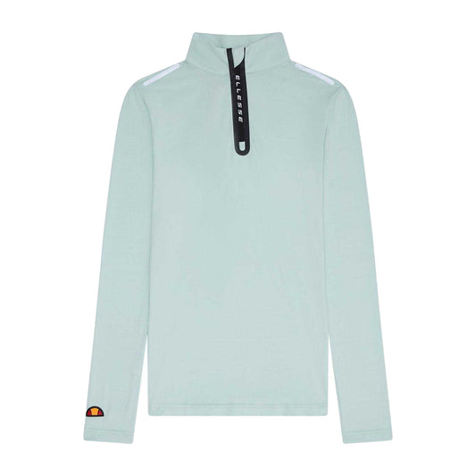 Light Green - Front - Ellesse Womens-Ladies Quarter Zip Fleece Top