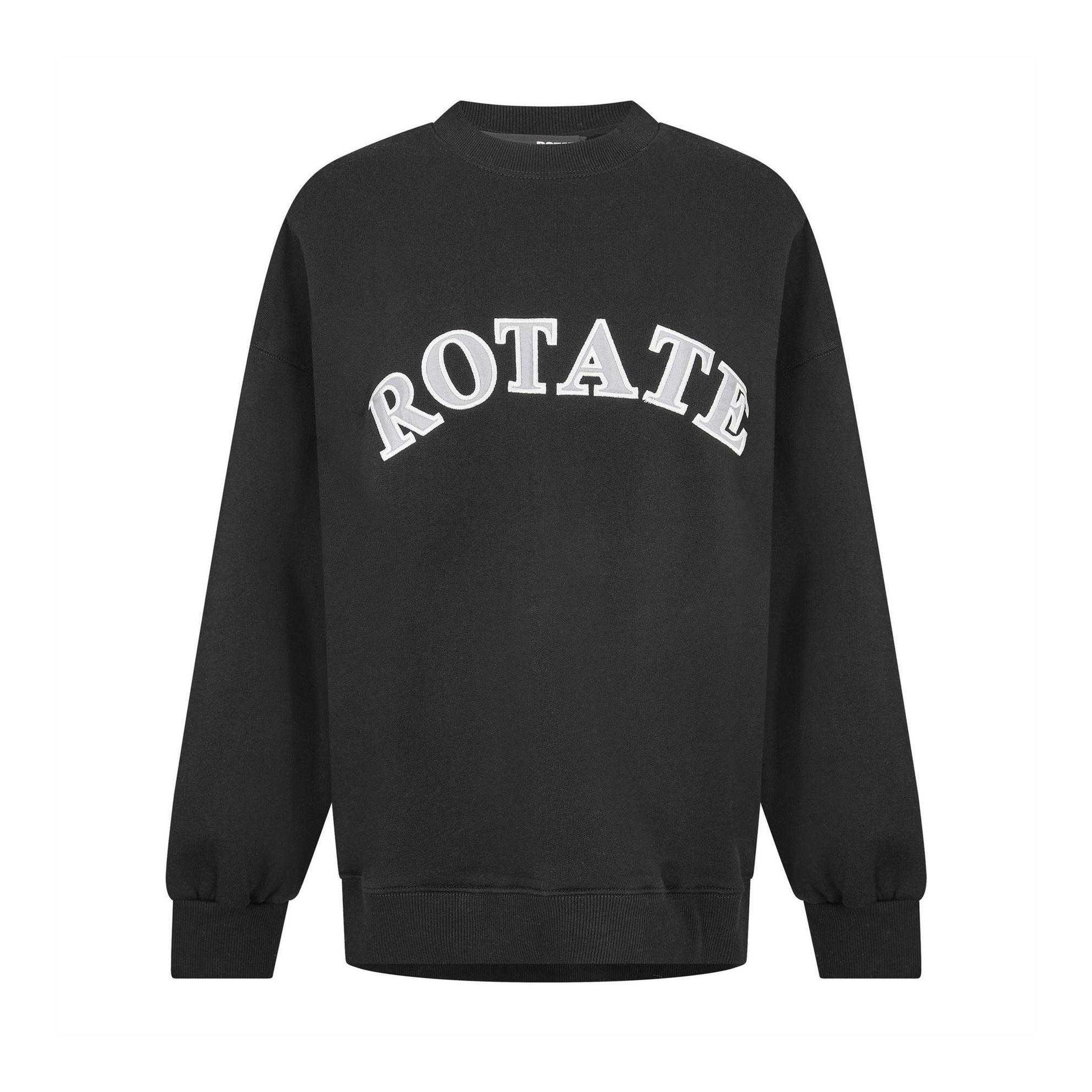 Black - Front - Rotate Sunday Womens-Ladies Cotton Sweatshirt
