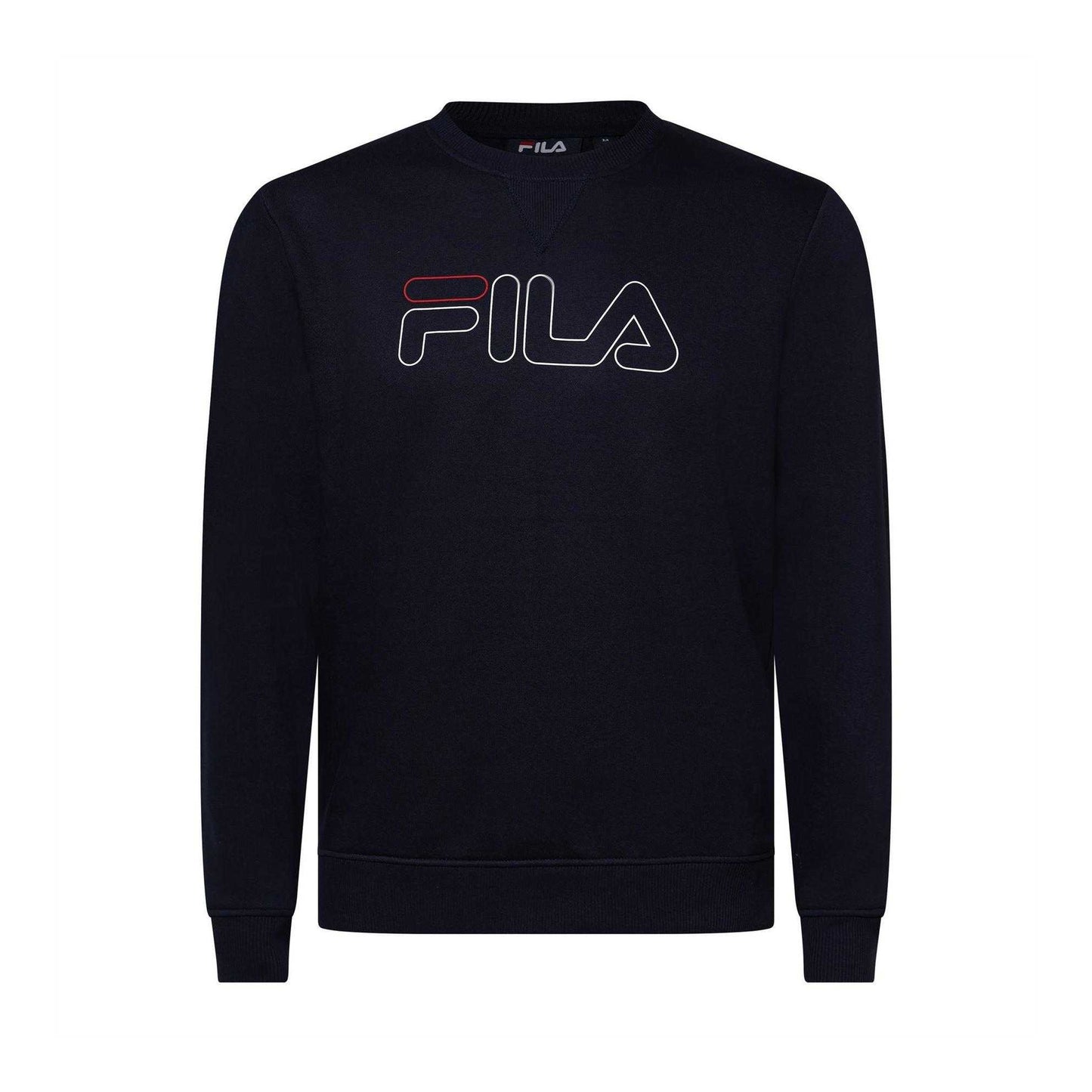 Navy - Front - Fila Mens Jude Crew Neck Sweatshirt