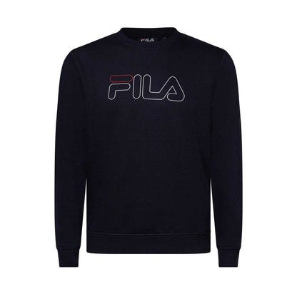 Navy - Front - Fila Mens Jude Crew Neck Sweatshirt