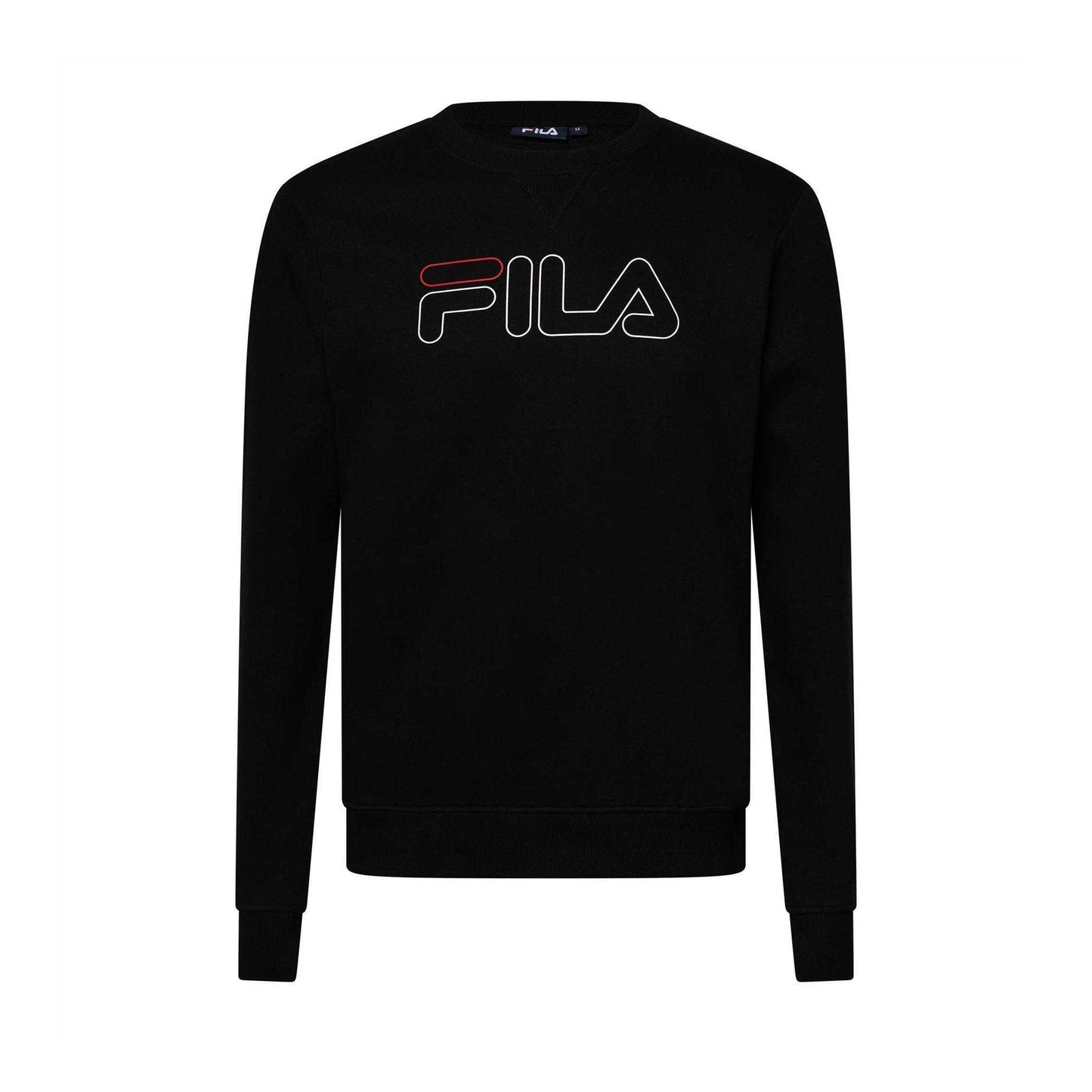 Black - Front - Fila Mens Jude Crew Neck Sweatshirt