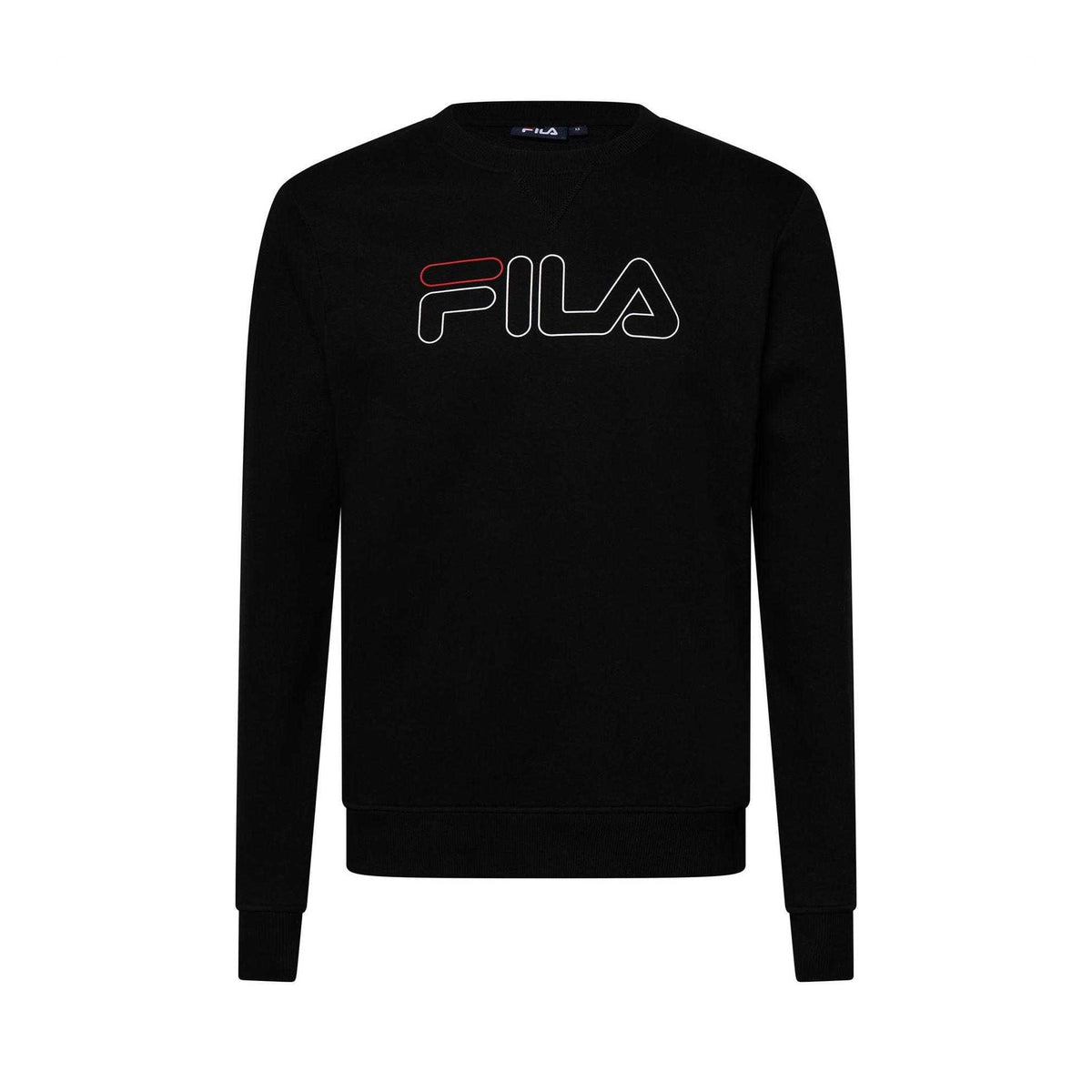 Black - Front - Fila Mens Jude Crew Neck Sweatshirt