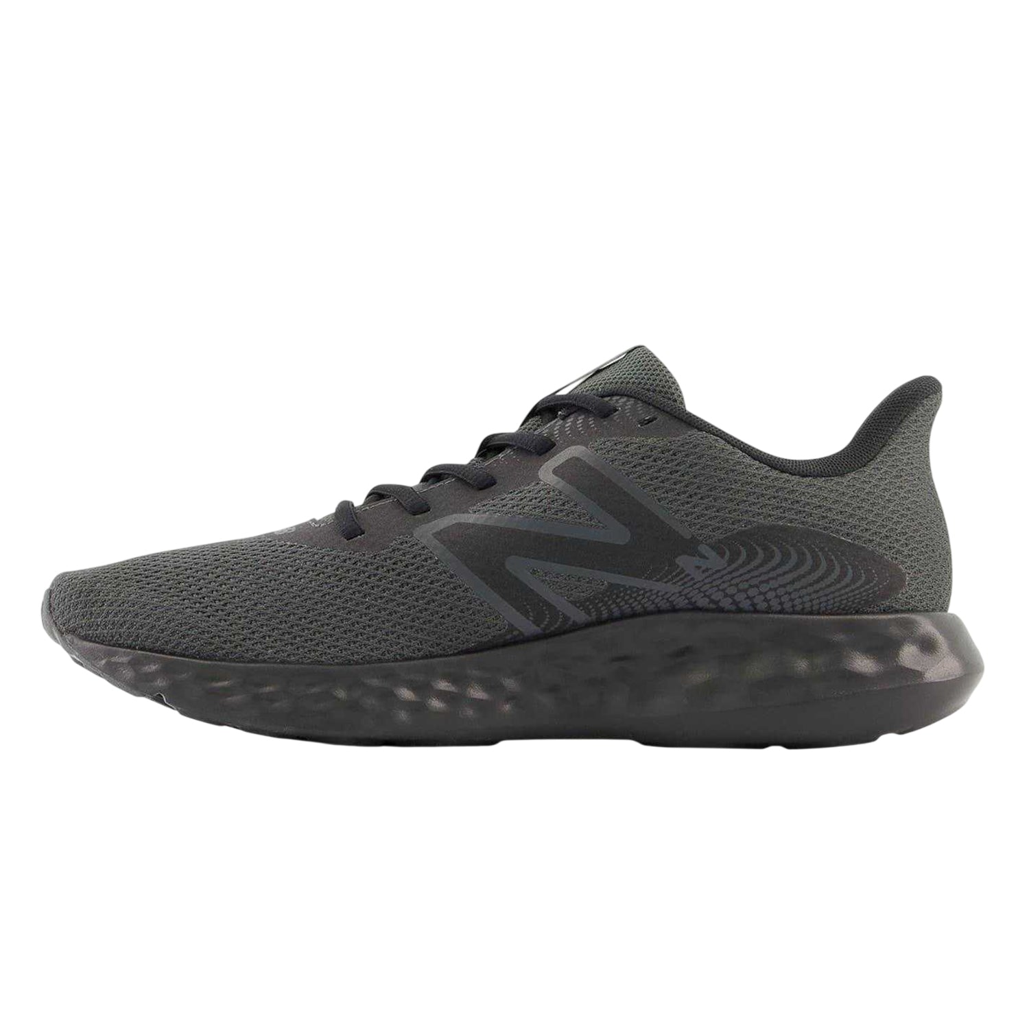 Black - Back - New Balance Mens 411v3 Logo Trainers