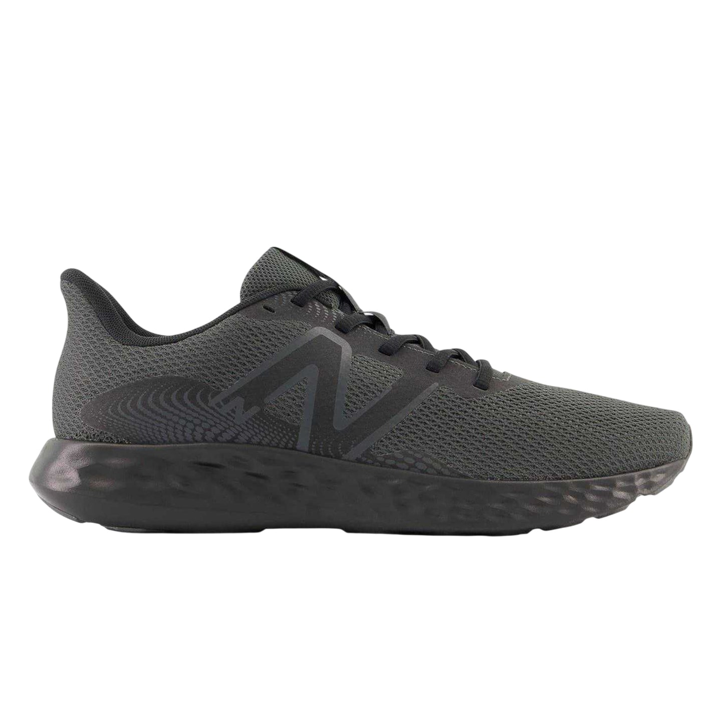 Black - Side - New Balance Mens 411v3 Logo Trainers