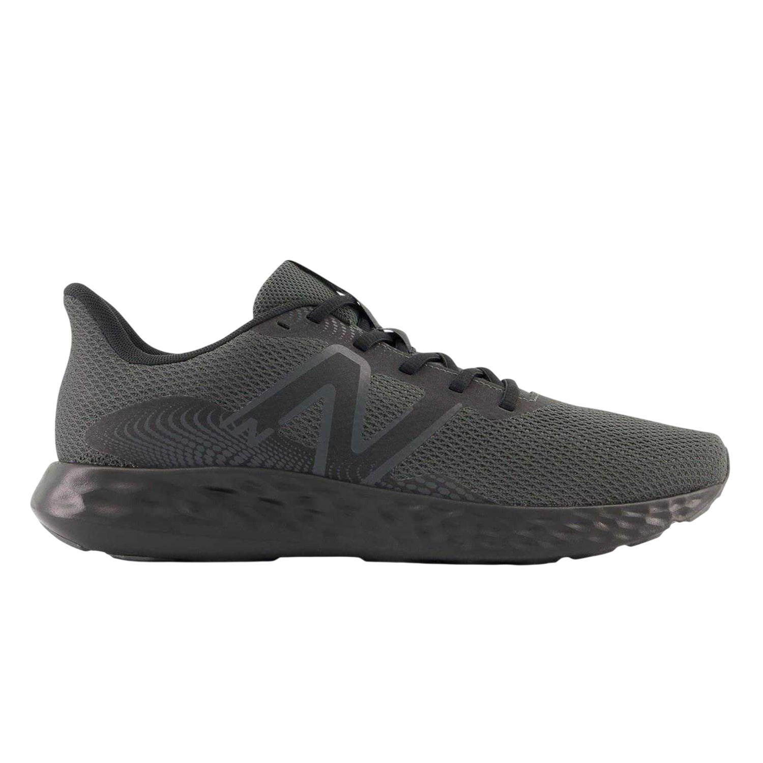 Black - Side - New Balance Mens 411v3 Logo Trainers