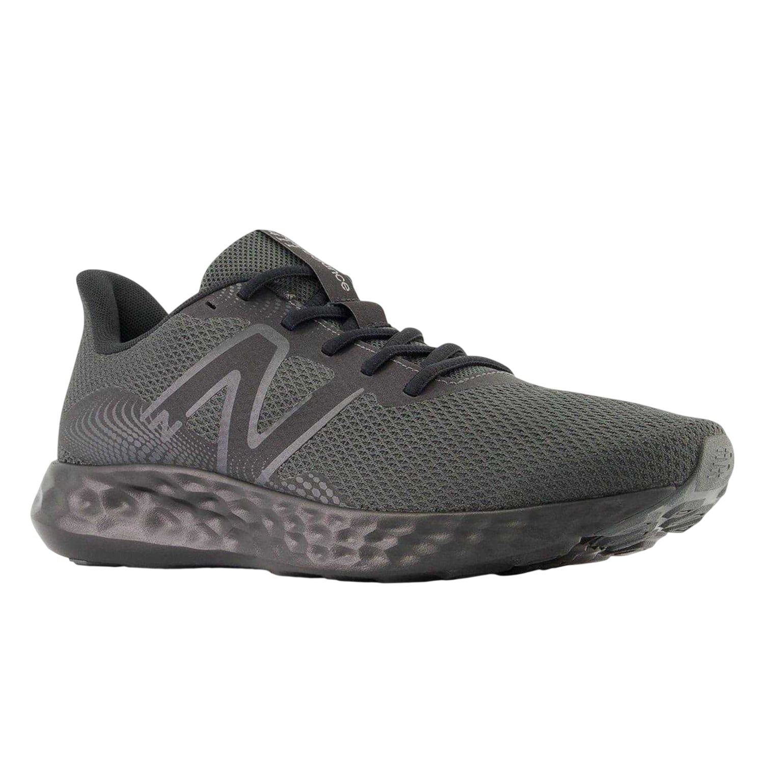 Black - Front - New Balance Mens 411v3 Logo Trainers