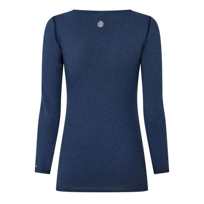 Blue - Back - Skins Womens-Ladies Dnamic Base Layer Top