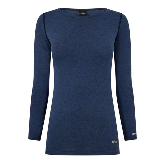 Blue - Front - Skins Womens-Ladies Dnamic Base Layer Top