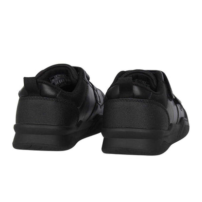 Black - Back - Giorgio Childrens-Kids Logo Hook and Loop Trainers