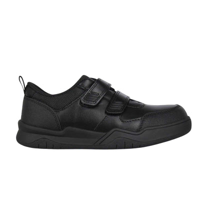 Black - Lifestyle - Giorgio Childrens-Kids Logo Hook and Loop Trainers