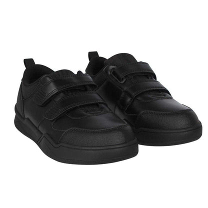 Black - Front - Giorgio Childrens-Kids Logo Hook and Loop Trainers