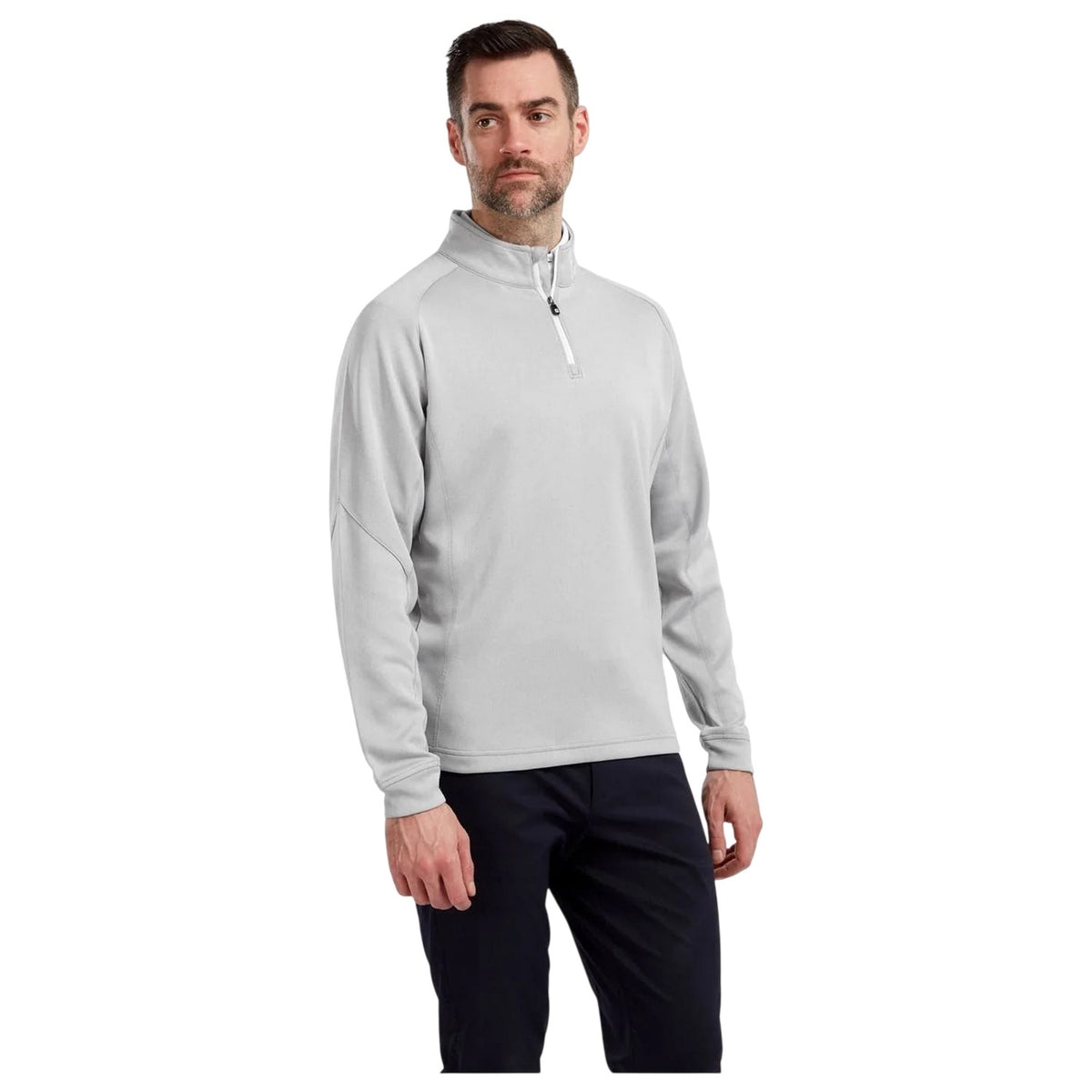 Grey - Front - FootJoy Mens Chill Out Golf Pullover