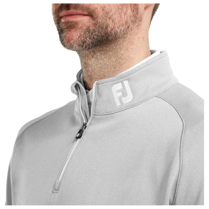 Grey - Side - FootJoy Mens Chill Out Golf Pullover