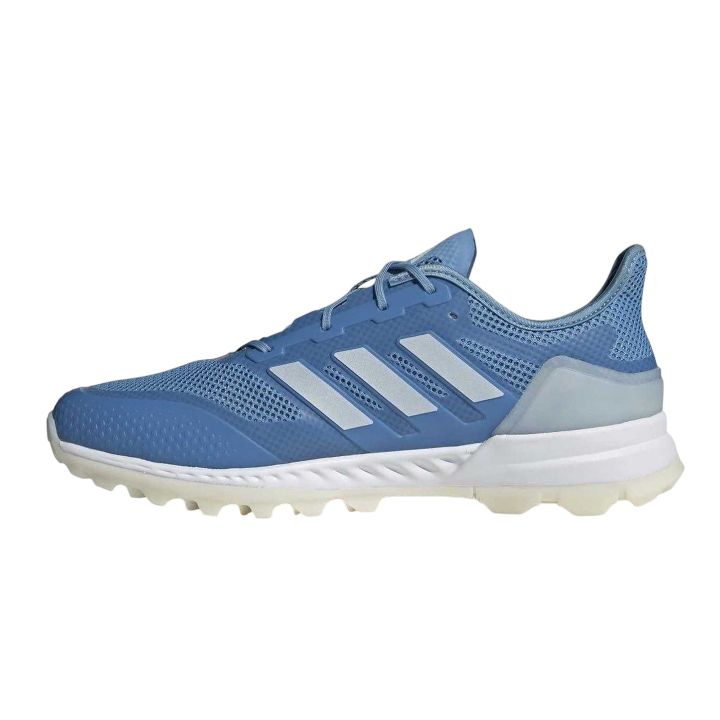 Blue-White - Side - Adidas Mens 2.1 Primegreen Hockey Shoes