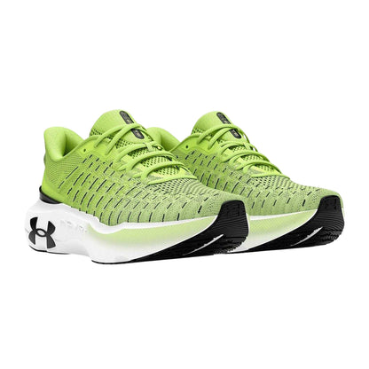 Green - Side - Under Armour Womens-Ladies Infinite Elite Running Shoes