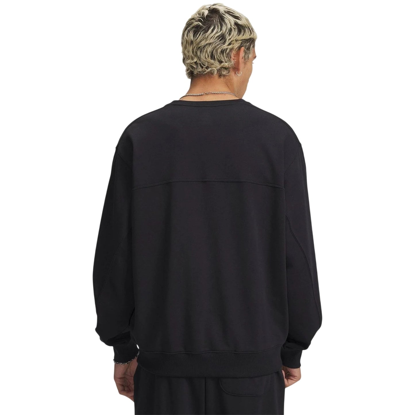 Black - Back - Under Armour Mens Rival Lightweight Sweatshirt