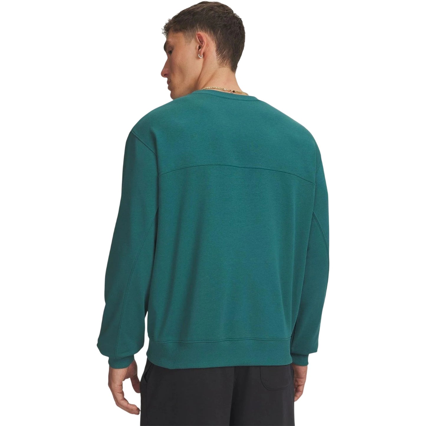 Green-Black - Back - Under Armour Mens Rival Lightweight Sweatshirt