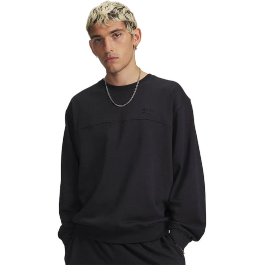 Black - Front - Under Armour Mens Rival Lightweight Sweatshirt
