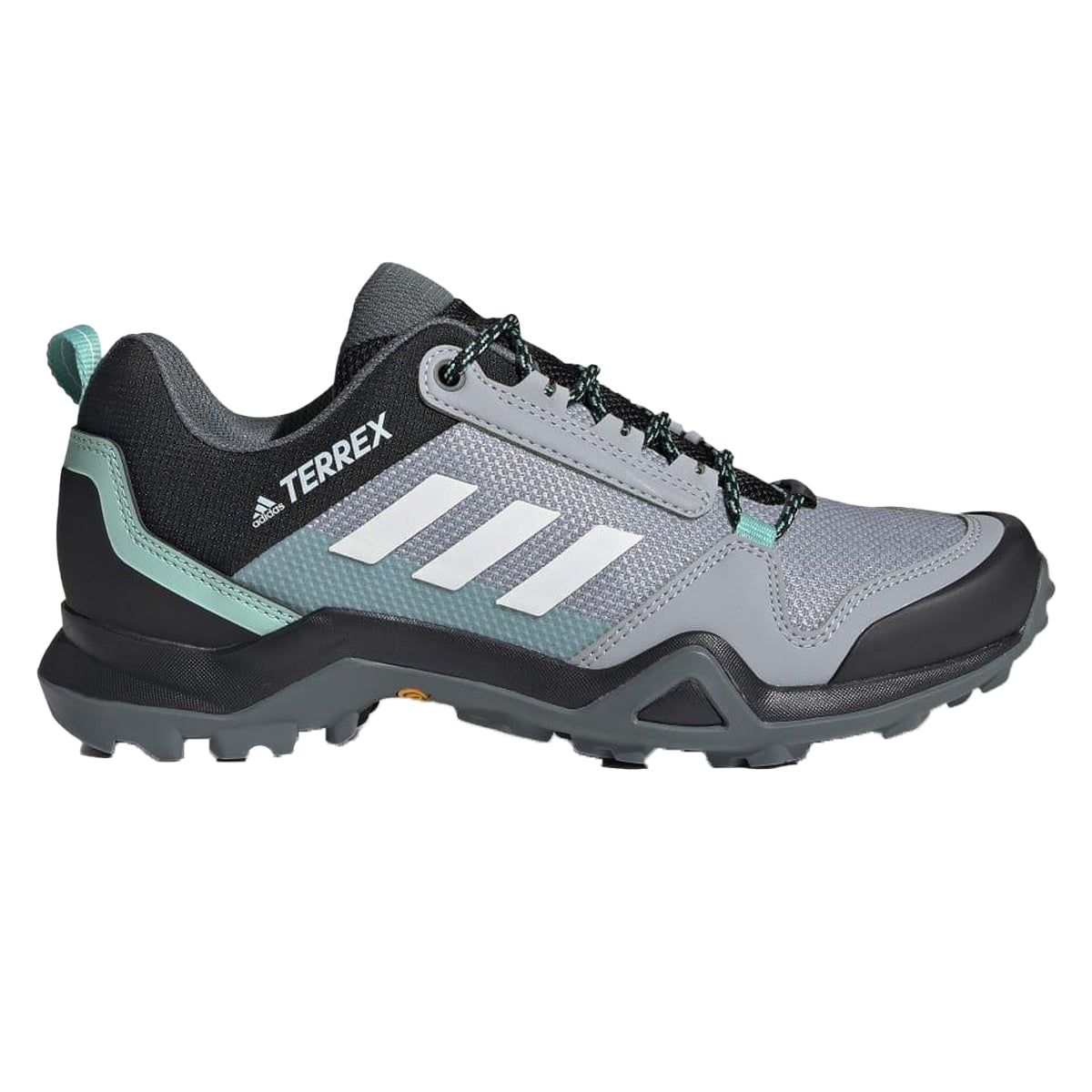 Grey - Back - Adidas Womens-Ladies Terrex AX3 Hiking Shoes