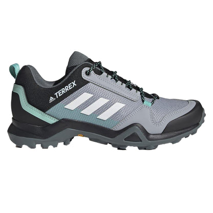 Grey - Back - Adidas Womens-Ladies Terrex AX3 Hiking Shoes