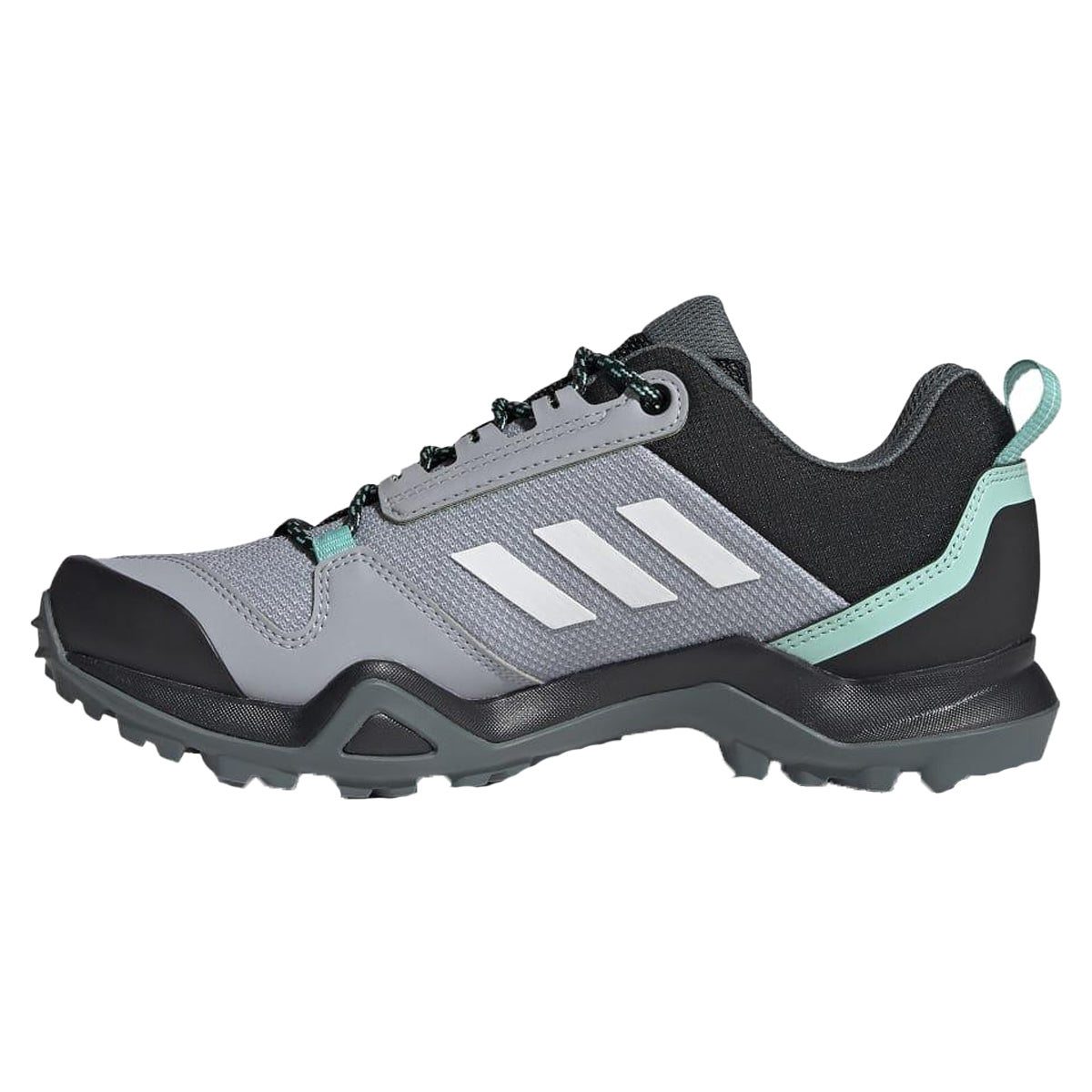 Grey - Side - Adidas Womens-Ladies Terrex AX3 Hiking Shoes
