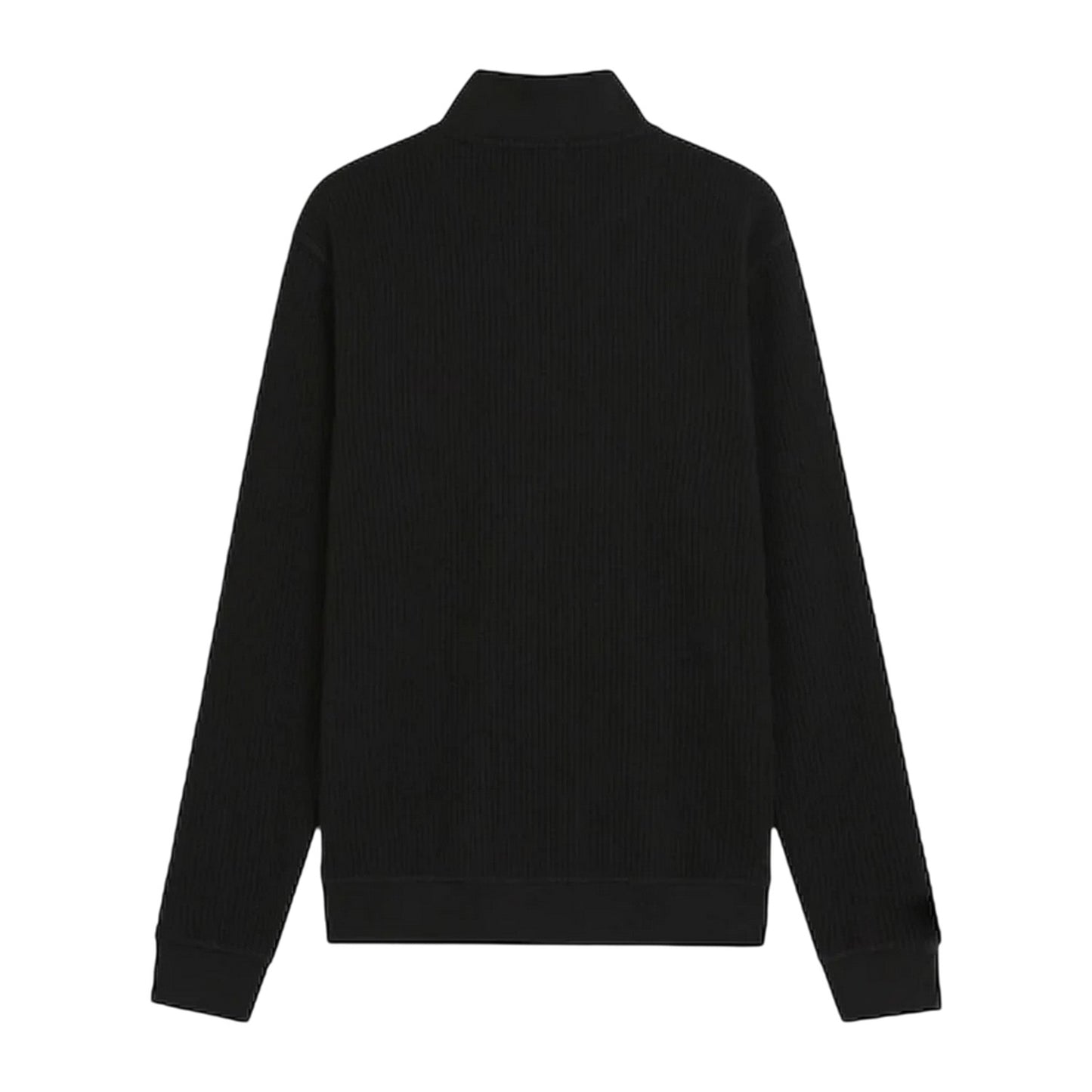 Black - Back - Boss Mens Quarter Zip Jumper