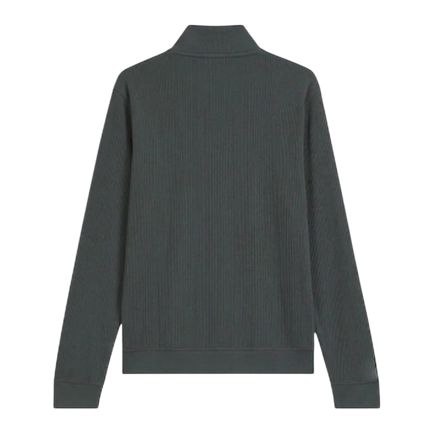 Green - Back - Boss Mens Quarter Zip Jumper