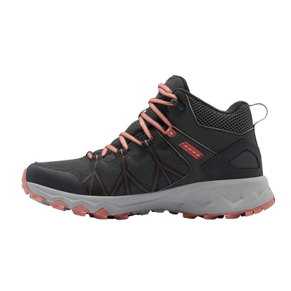 Grey - Side - Columbia Womens-Ladies Peakfreak II Mid Cut Hiking Boots
