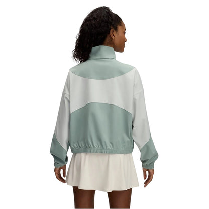 Green - Back - Under Armour Womens-Ladies Rival Colour Block Waterproof Jacket