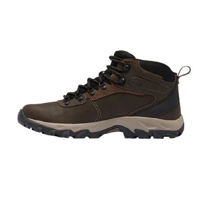 Brown - Side - Columbia Mens Newton Ridge Plus II Leather Waterproof Hiking Boots