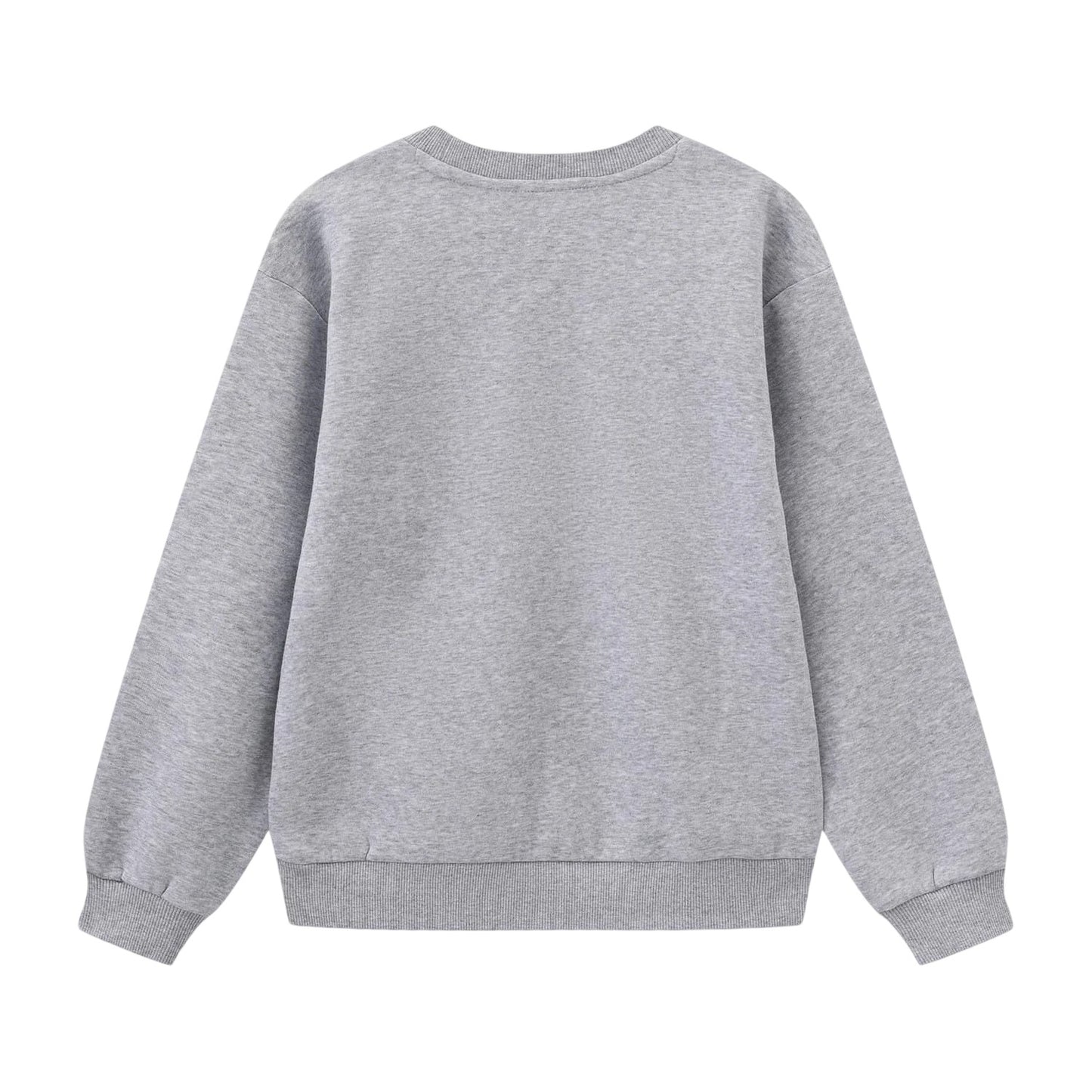 Black-Yellow - Back - Batman Childrens-Kids Crew Neck Sweatshirt